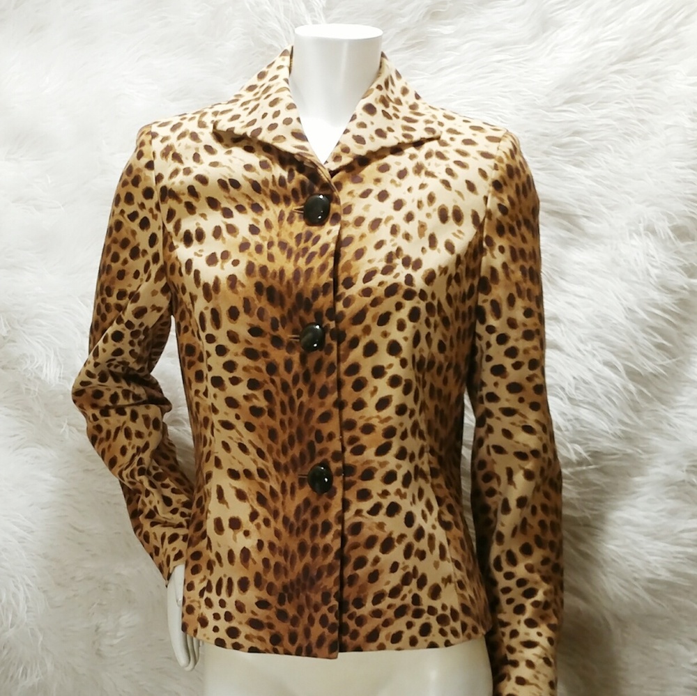 Jones New York Leopard Print Jacket
